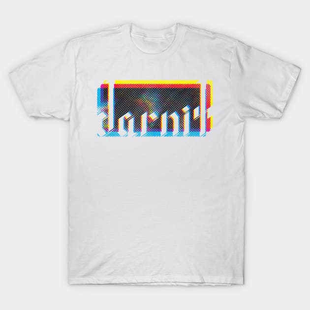 darnit - Curse Calligraphy T-Shirt by TurboDoofus